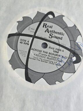 Freddie McGregor Across The Border 45 RPM Single Vinyl